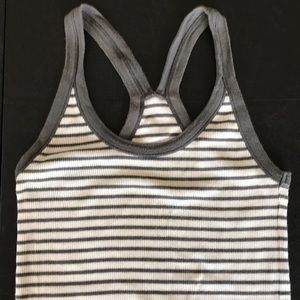 Club Monaco striped Racerback tank